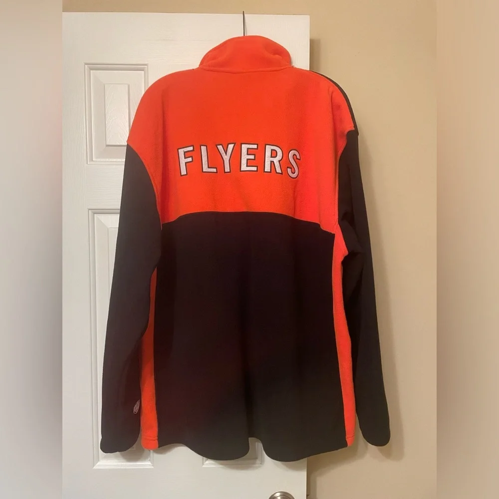 Philadelphia Flyers Mens 2X 1/4 Zip Fleece - Picture 2 of 2